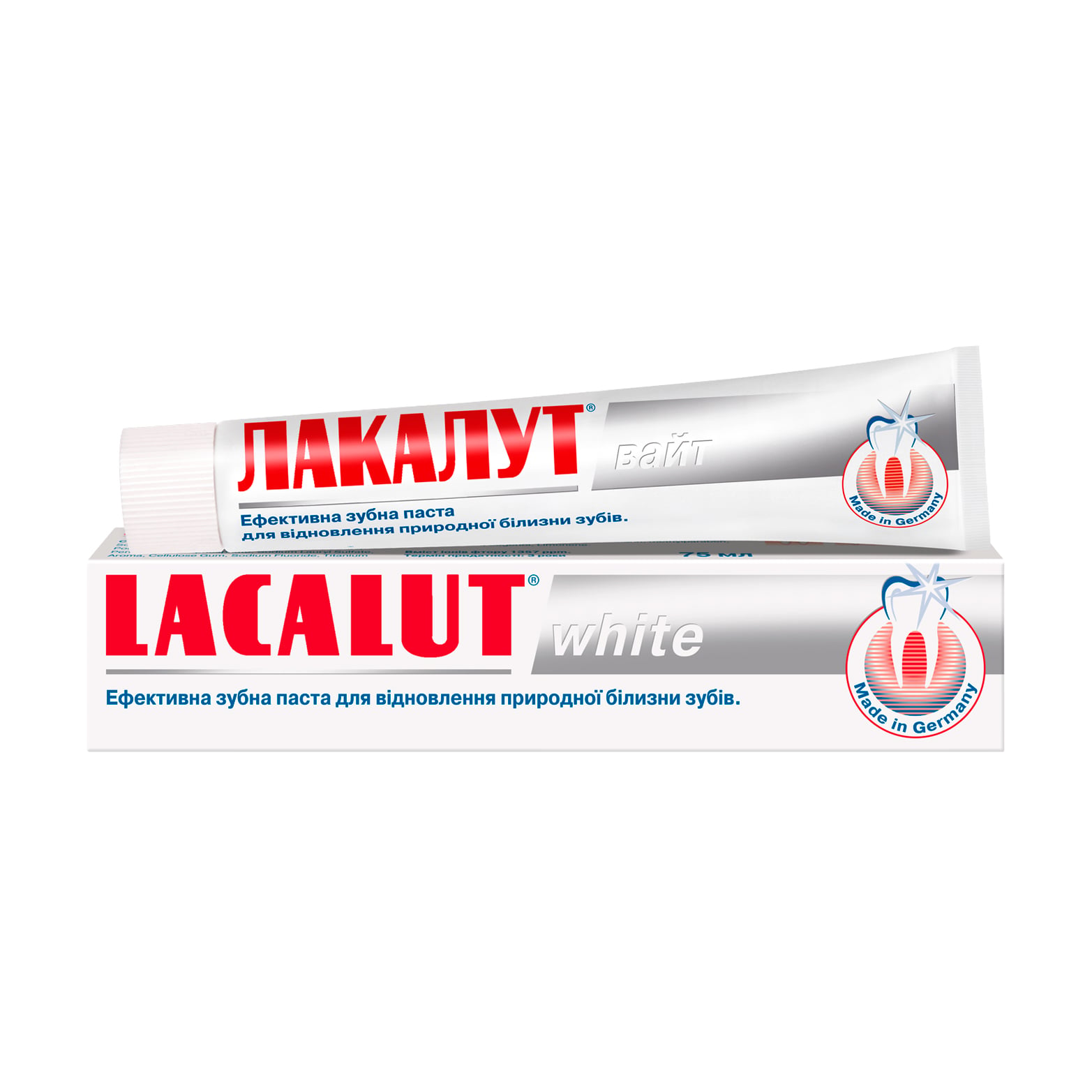 Зубна паста Lacalut White, 75 мл